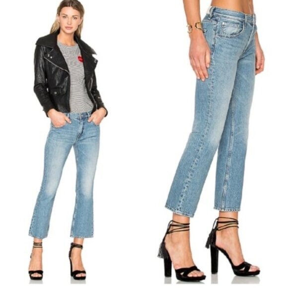 IRO Jeans Fitte Freya Cropped Flare Denim Size 28 - Picture 1 of 9